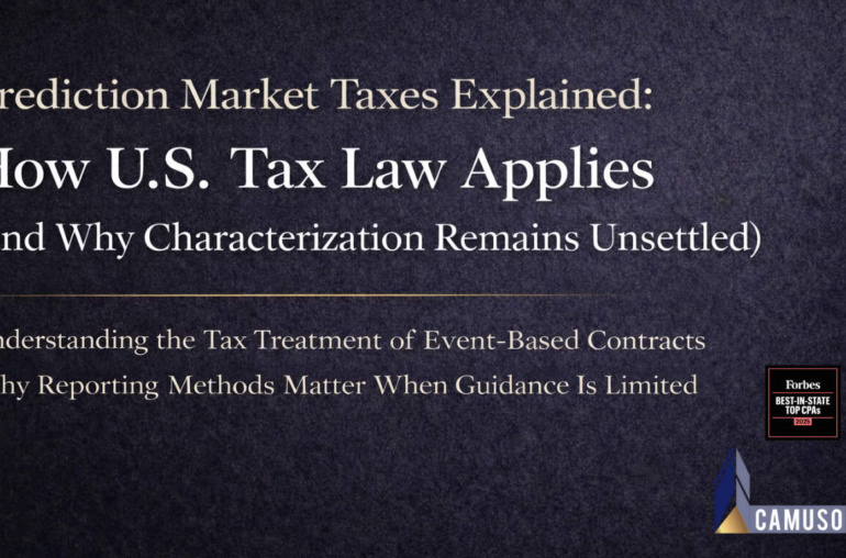 Navigating the Tax Landscape: Prediction Market Gains in the US for 2026